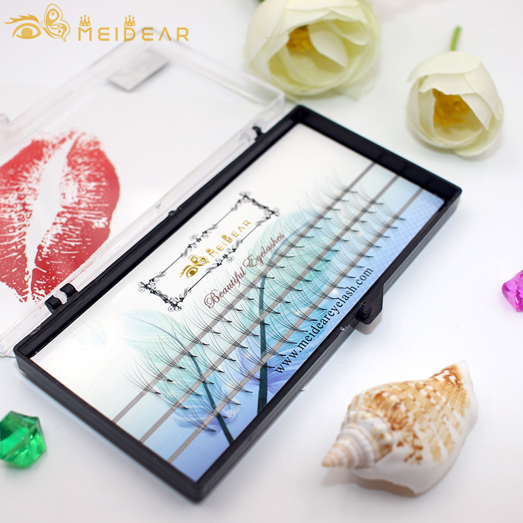 Custom packaging OEM for glamorous premade fans volume eyelash extension